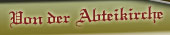 Von der Abteikirche